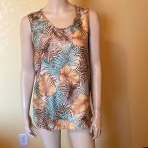 Maggie Sweet Multicolored Sleeveless Pullover Top Sz Medium Like New